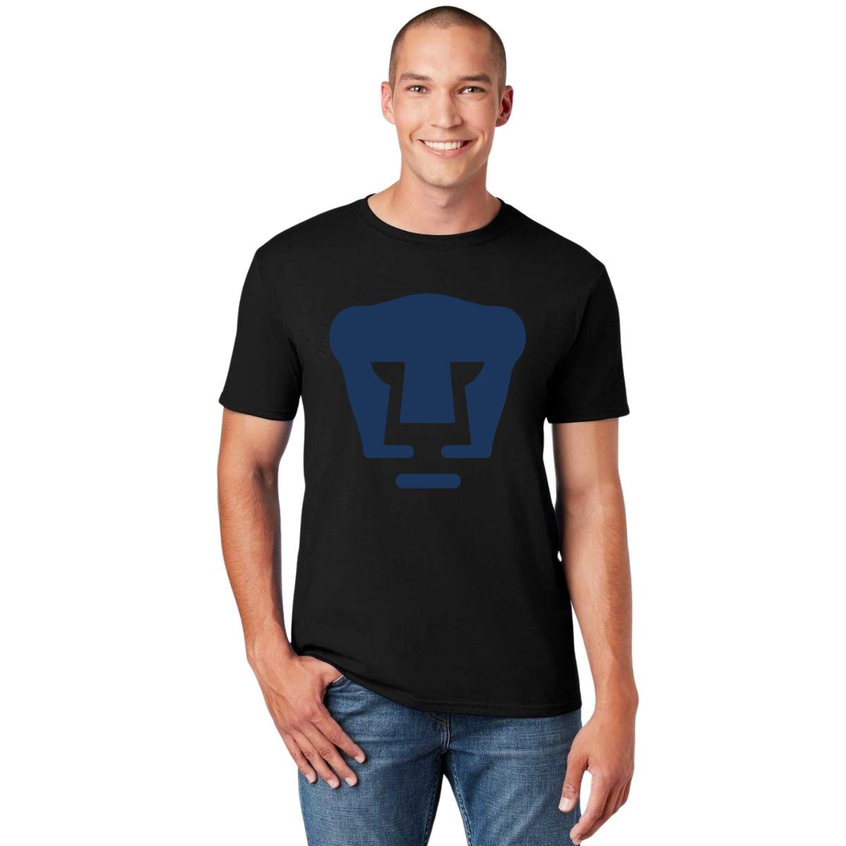 Playera Hombre Pumas Logo Azul