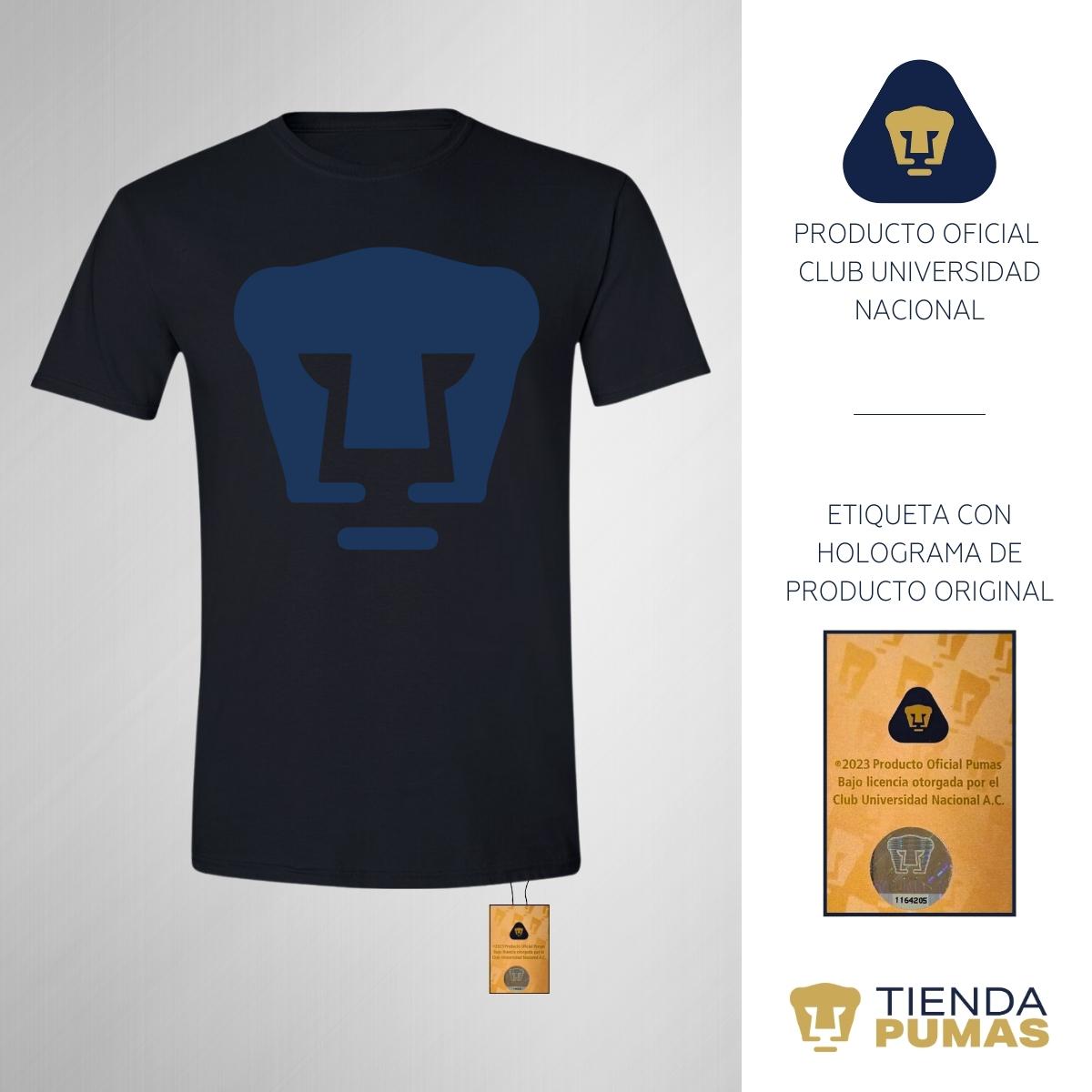Playera Hombre Pumas Logo Azul