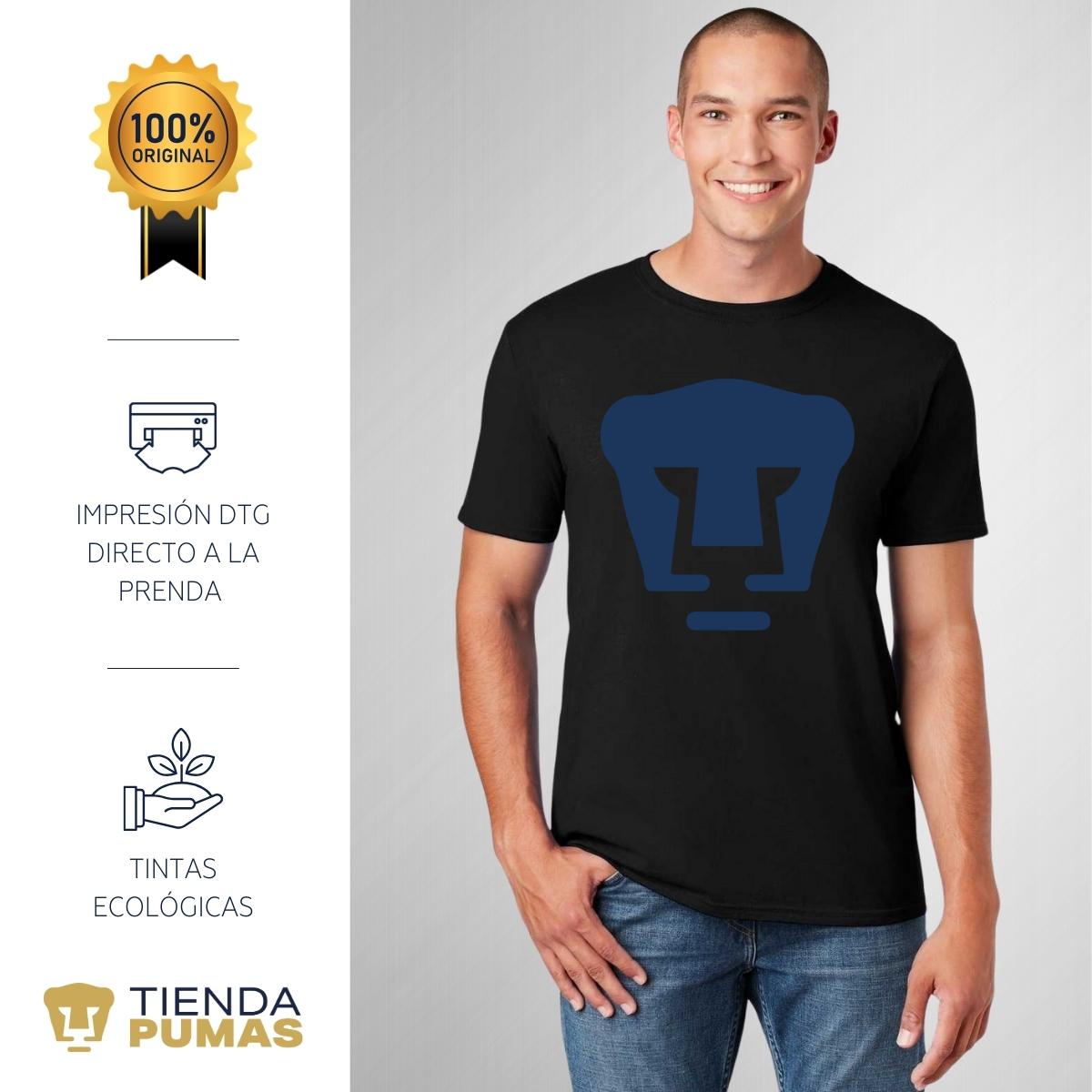 Playera Hombre Pumas Logo Azul