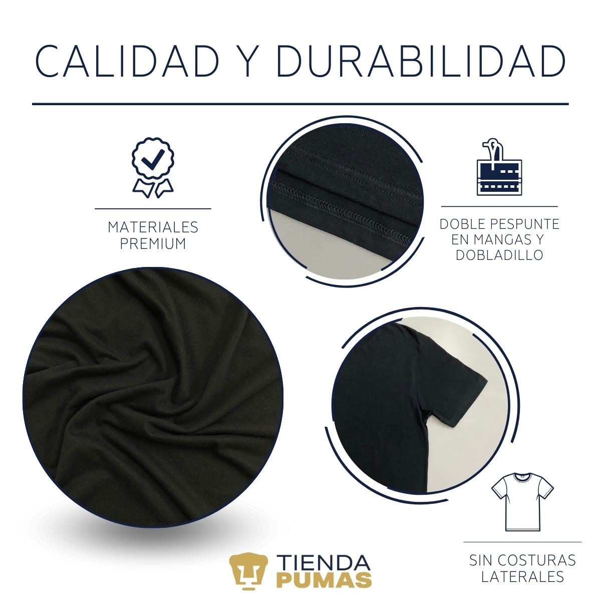 Playera Hombre Pumas Logo Azul