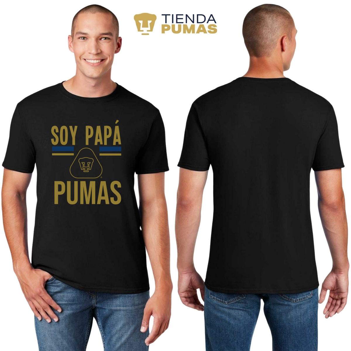 Playera Hombre Pumas UNAM Soy Papá Pumas Logo