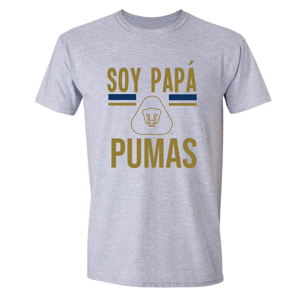 Playera Hombre Pumas UNAM Soy Papá Pumas Logo