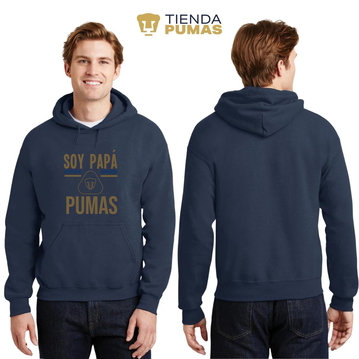 Sudadera Hombre Hoodie Pumas UNAM Papá Pumas Logo