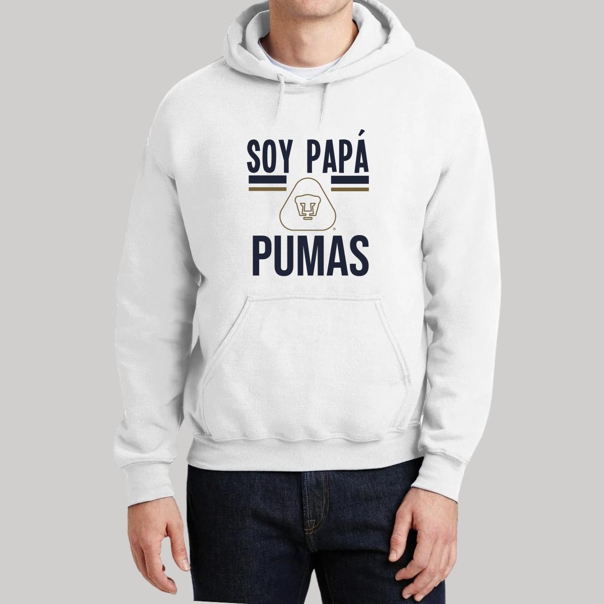 Sudadera Hombre Hoodie Pumas UNAM Papá Pumas Logo