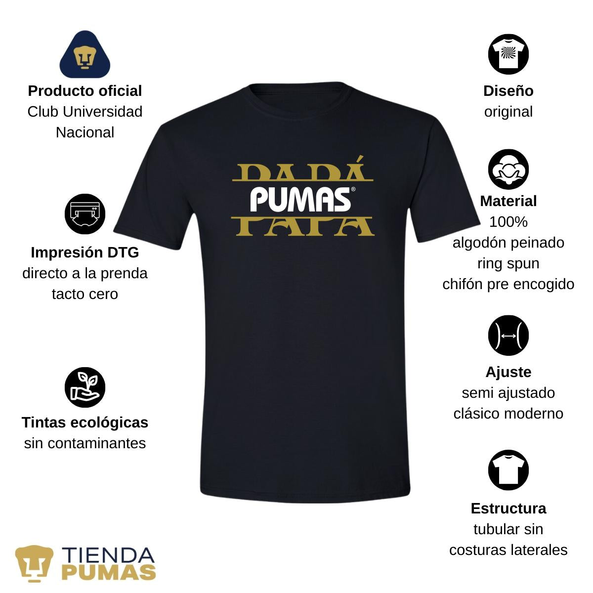 Playera Hombre Pumas UNAM Papá