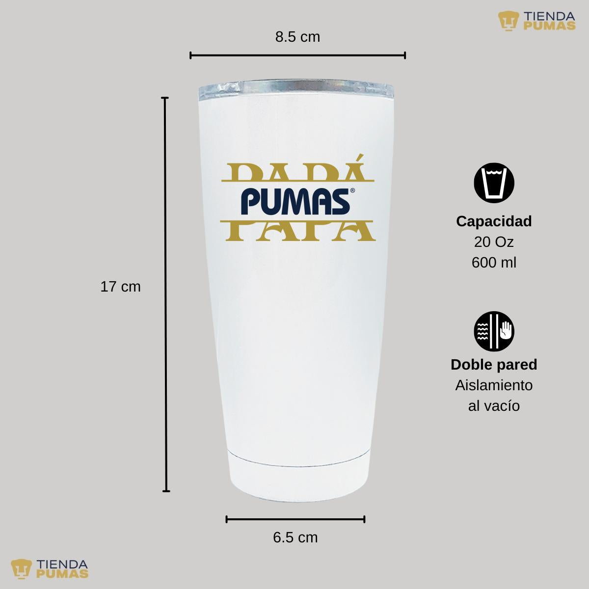 Termo 20 Oz Pumas UNAM Papá