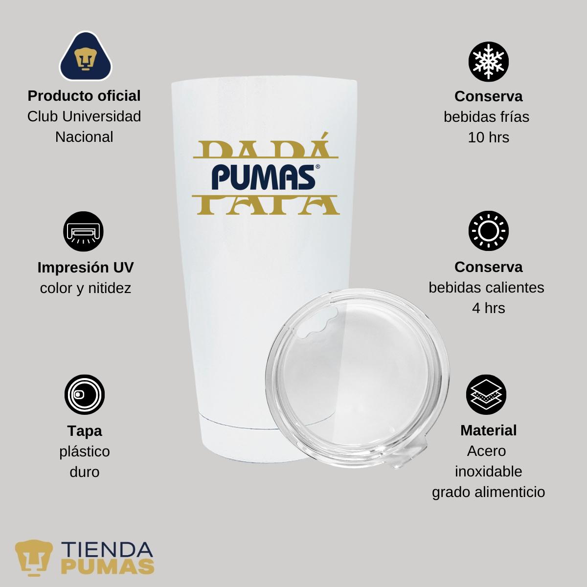 Termo 20 Oz Pumas UNAM Papá