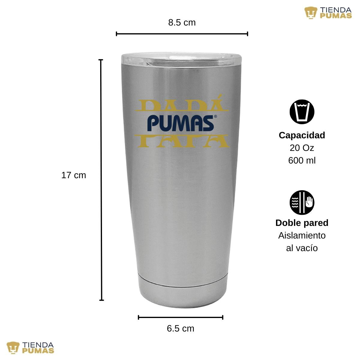 Termo 20 Oz Pumas UNAM Papá