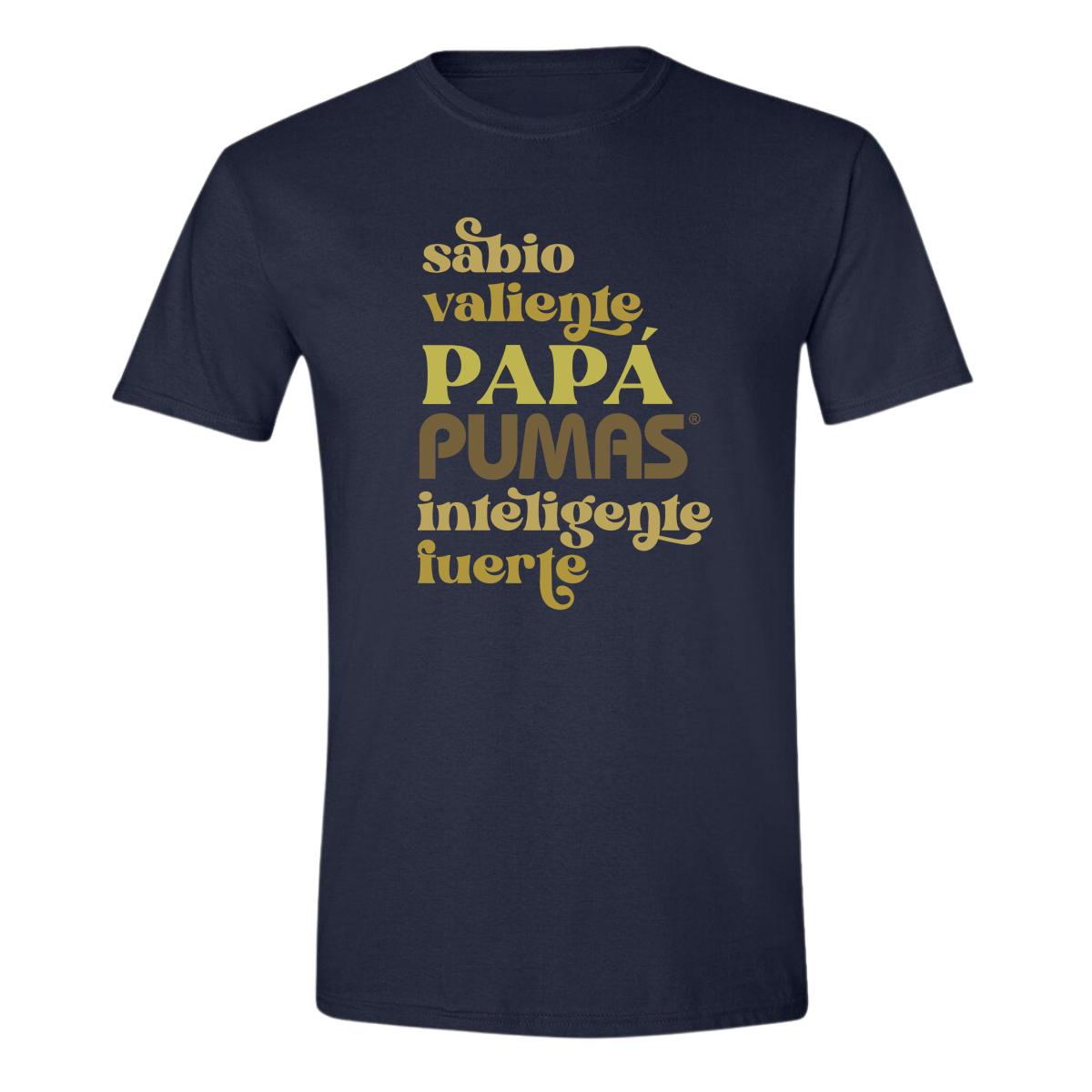 Playera Hombre Pumas UNAM Sabio, valiente papá