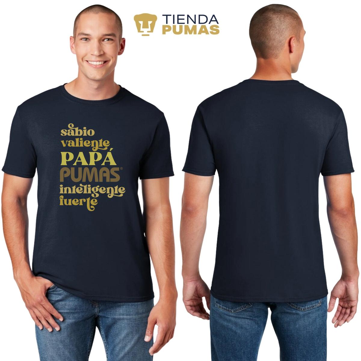 Playera Hombre Pumas UNAM Sabio, valiente papá