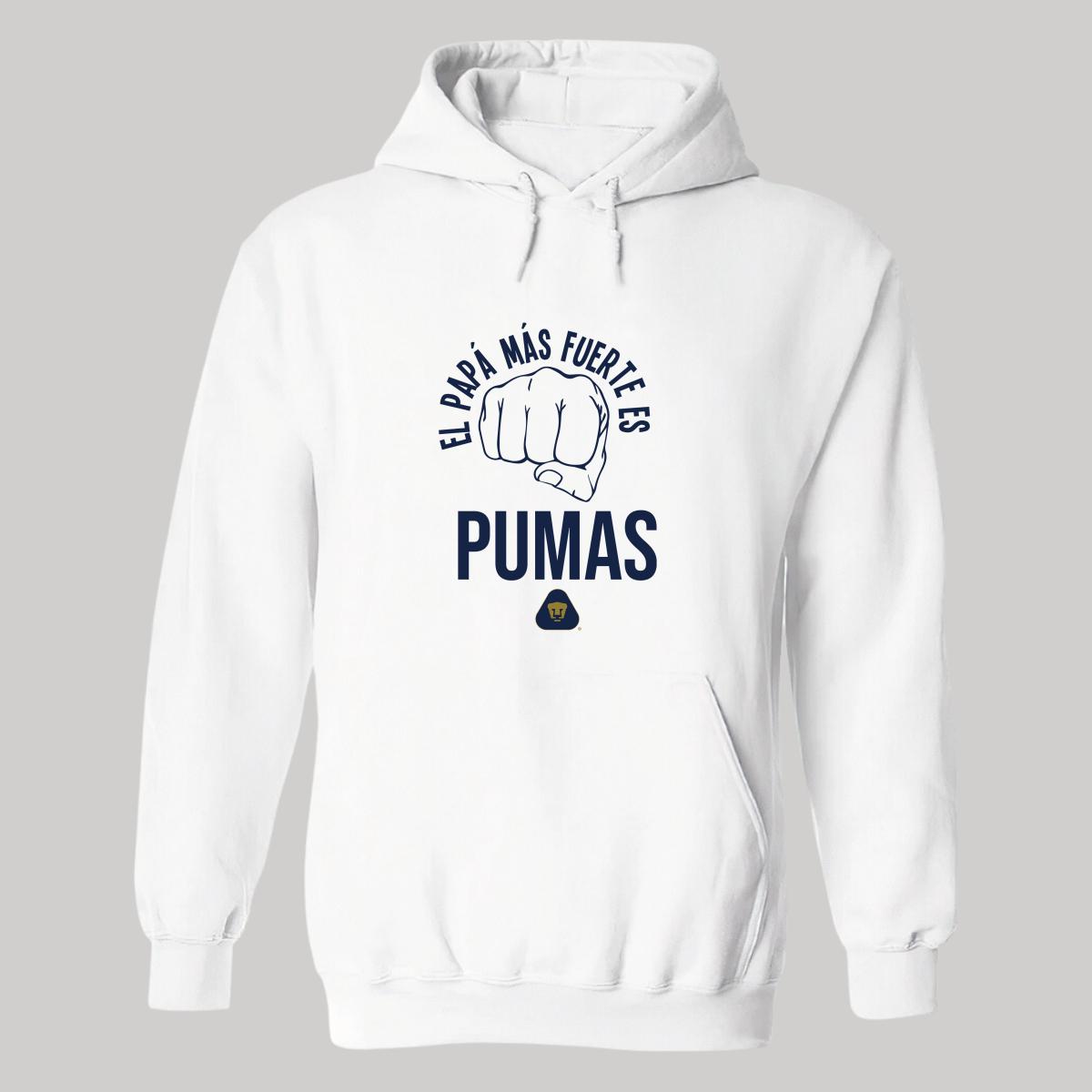 Sudadera Hombre Hoodie Pumas UNAM Papá más fuerte