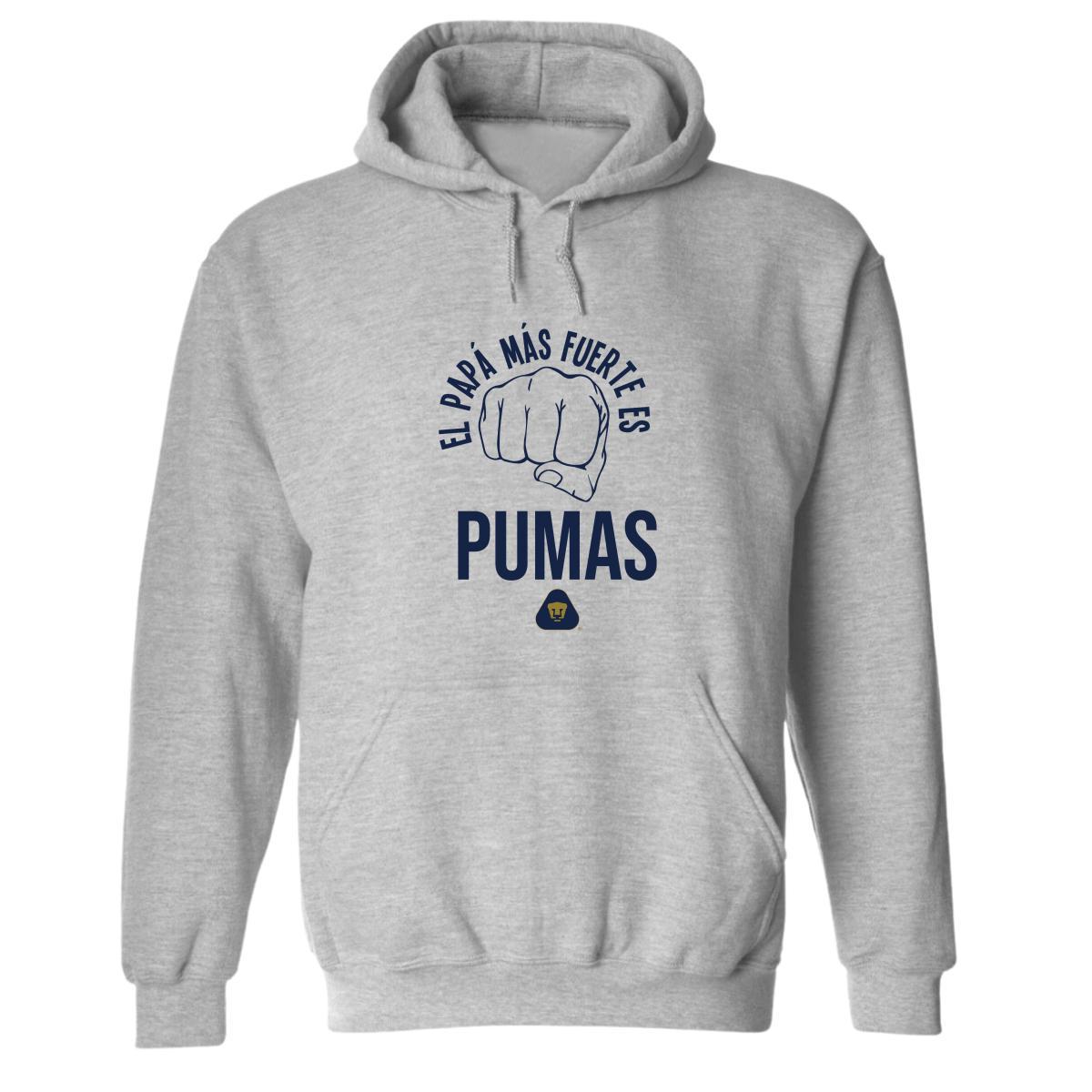 Sudadera Hombre Hoodie Pumas UNAM Papá más fuerte