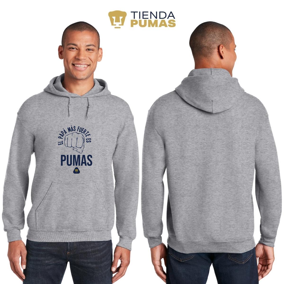 Sudadera Hombre Hoodie Pumas UNAM Papá más fuerte