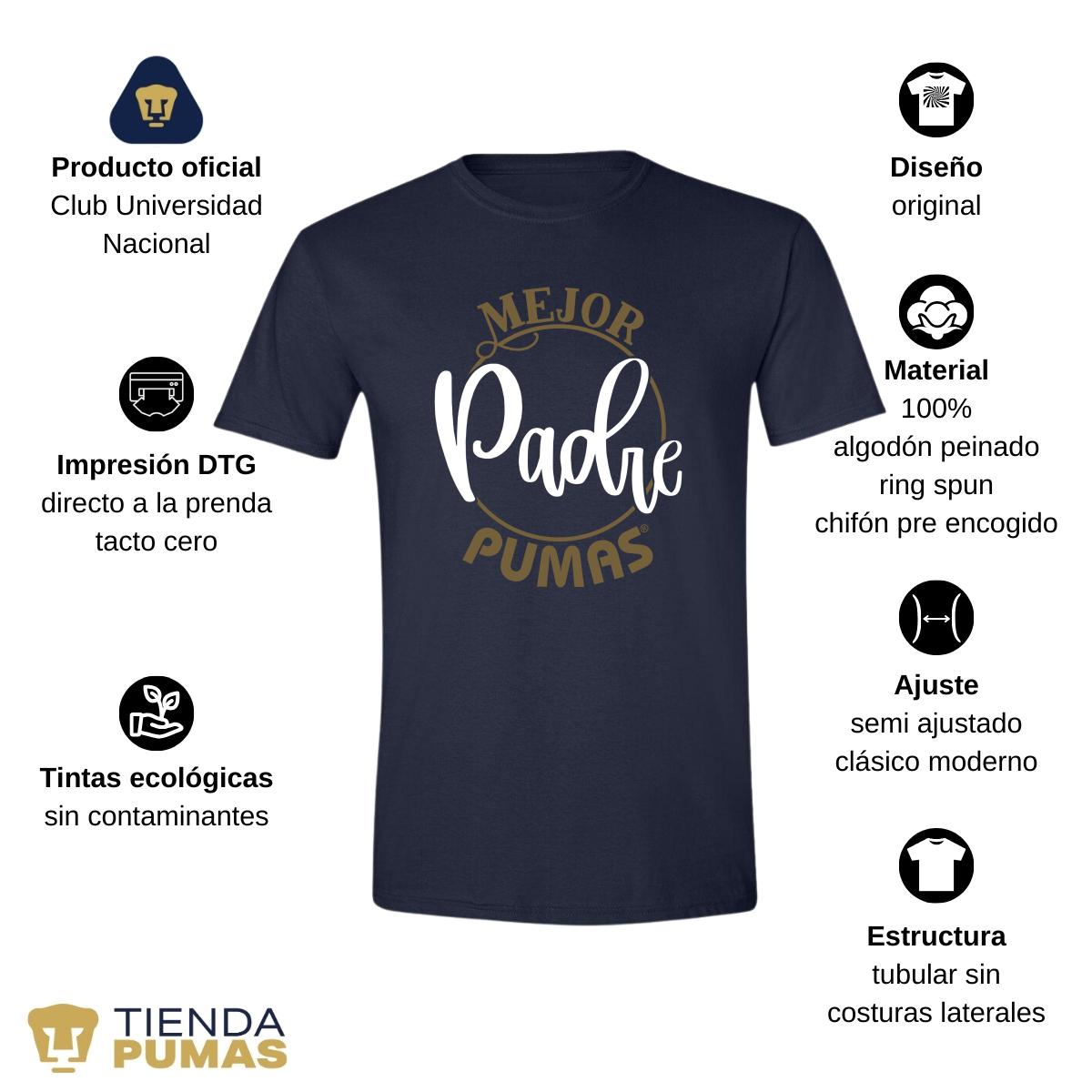 Playera Hombre Pumas UNAM Mejor padre