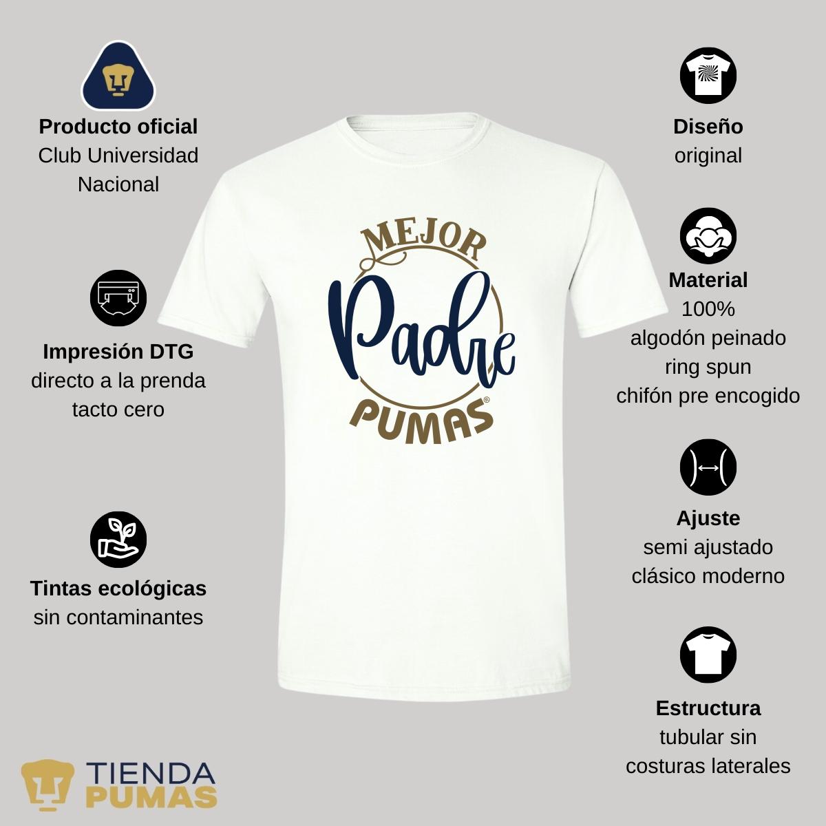 Playera Hombre Pumas UNAM Mejor padre