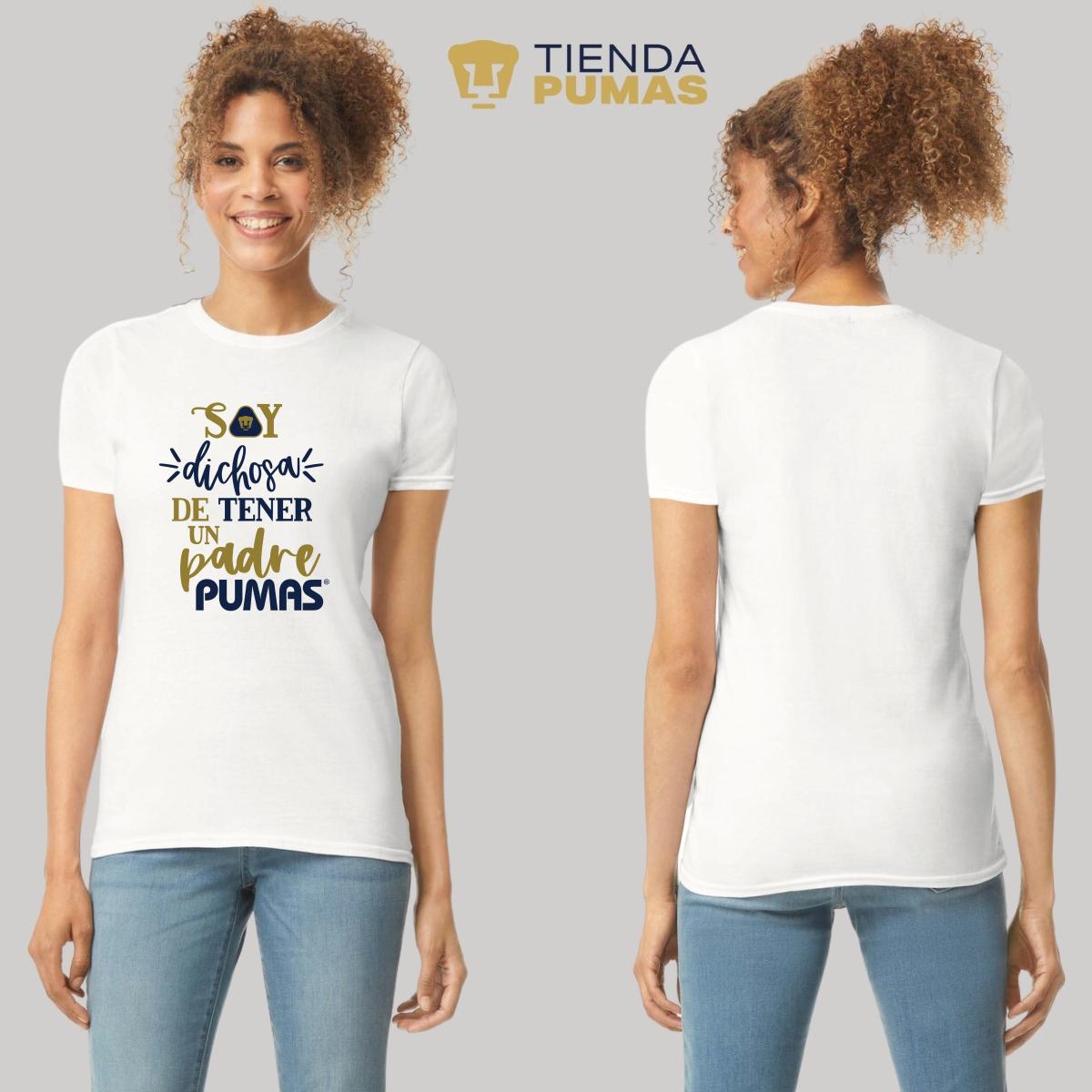 Playera Mujer Pumas UNAM Soy dichosa papá