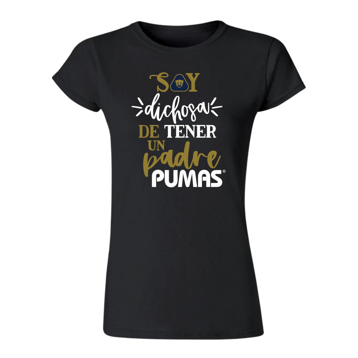 Playera Mujer Pumas UNAM Soy dichosa papá