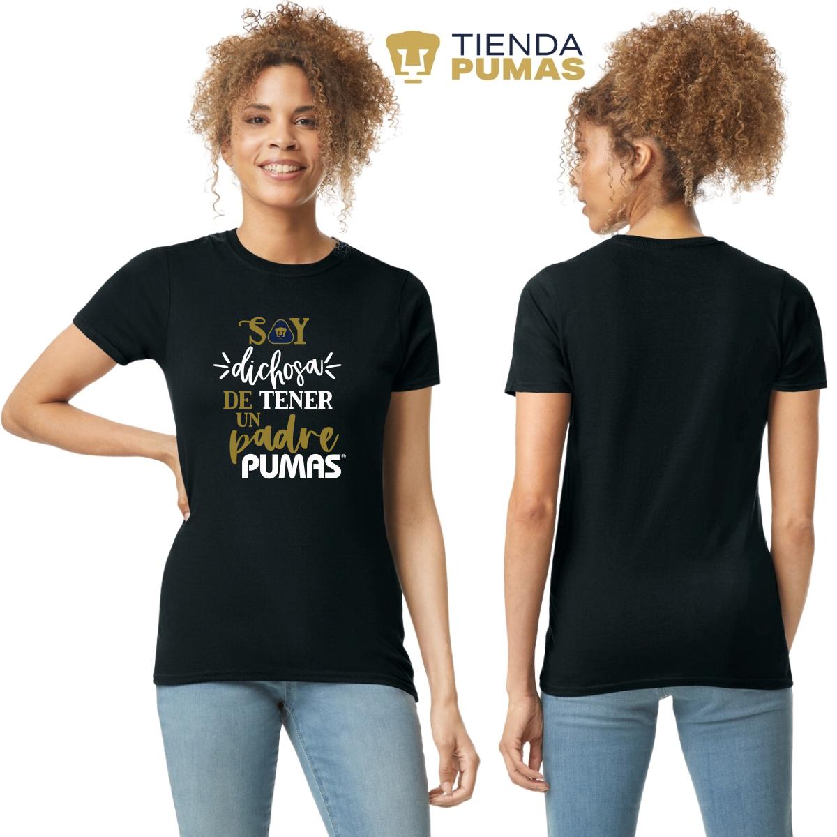 Playera Mujer Pumas UNAM Soy dichosa papá