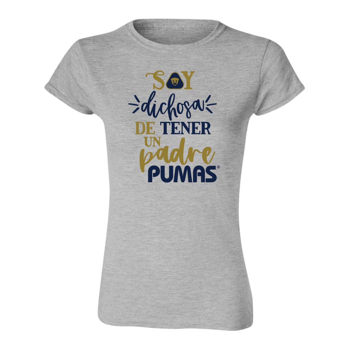 Playera Mujer Pumas UNAM Soy dichosa papá