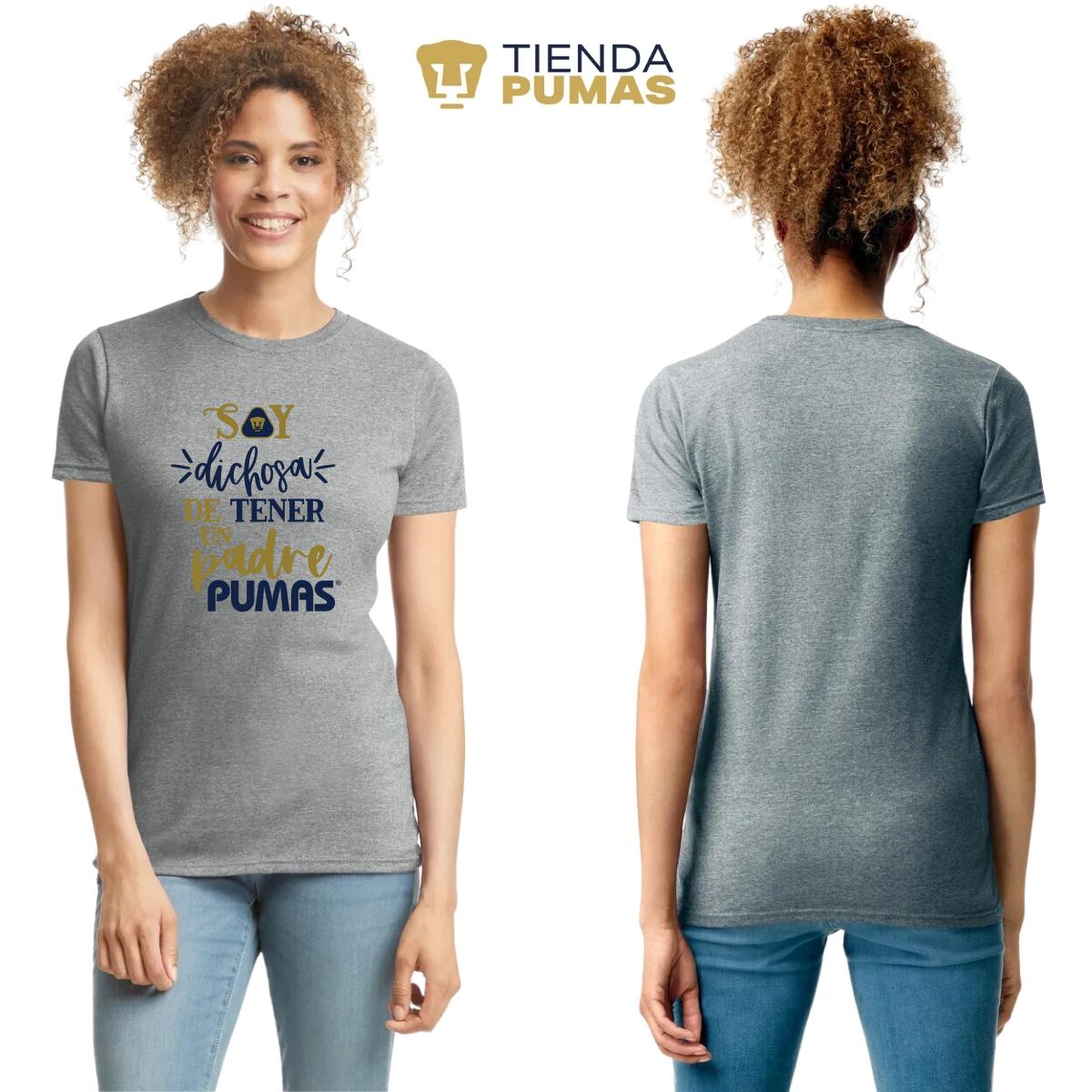 Playera Mujer Pumas UNAM Soy dichosa papá