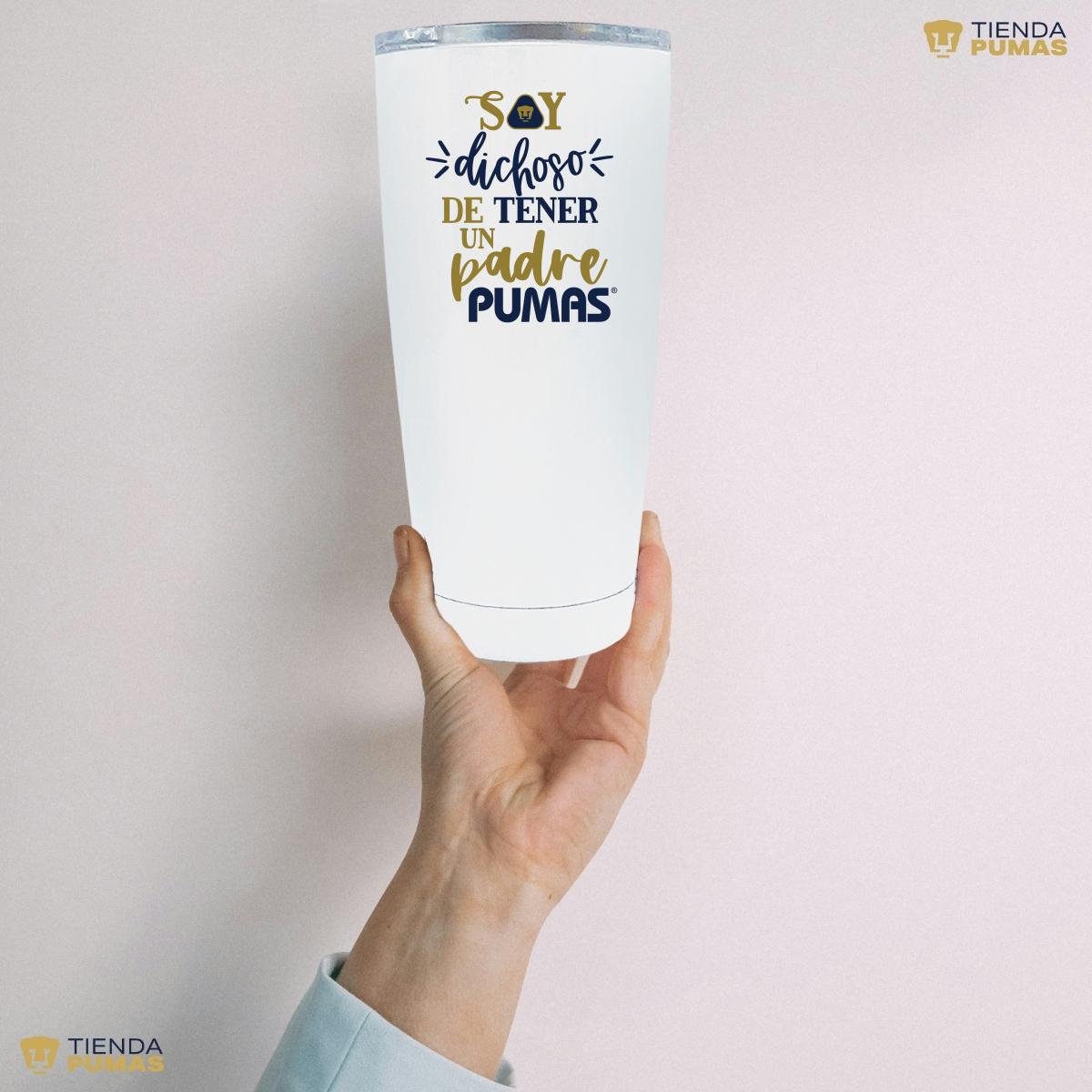 Termo 20 Oz Pumas UNAM Soy dichoso papá