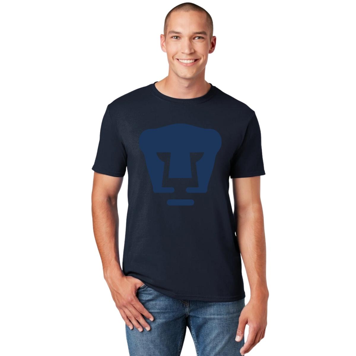 Playera Hombre Pumas Logo Azul