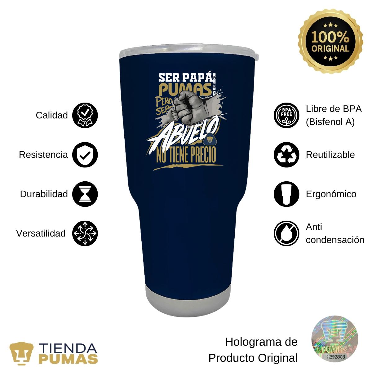 Termo 30 Oz Pumas UNAM Ser abuelo