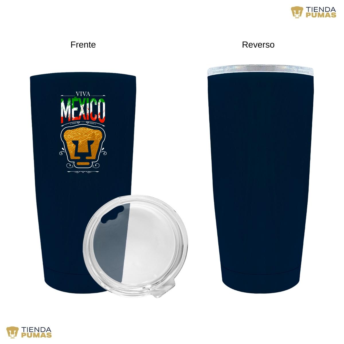 Termo 20 Oz Pumas UNAM Viva México Escudo