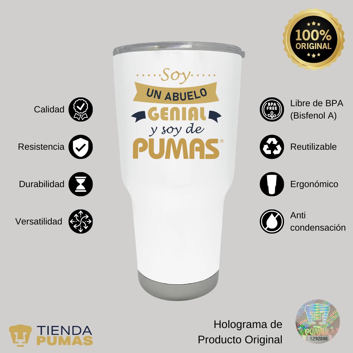 Termo 30 Oz Pumas UNAM Soy abuelo