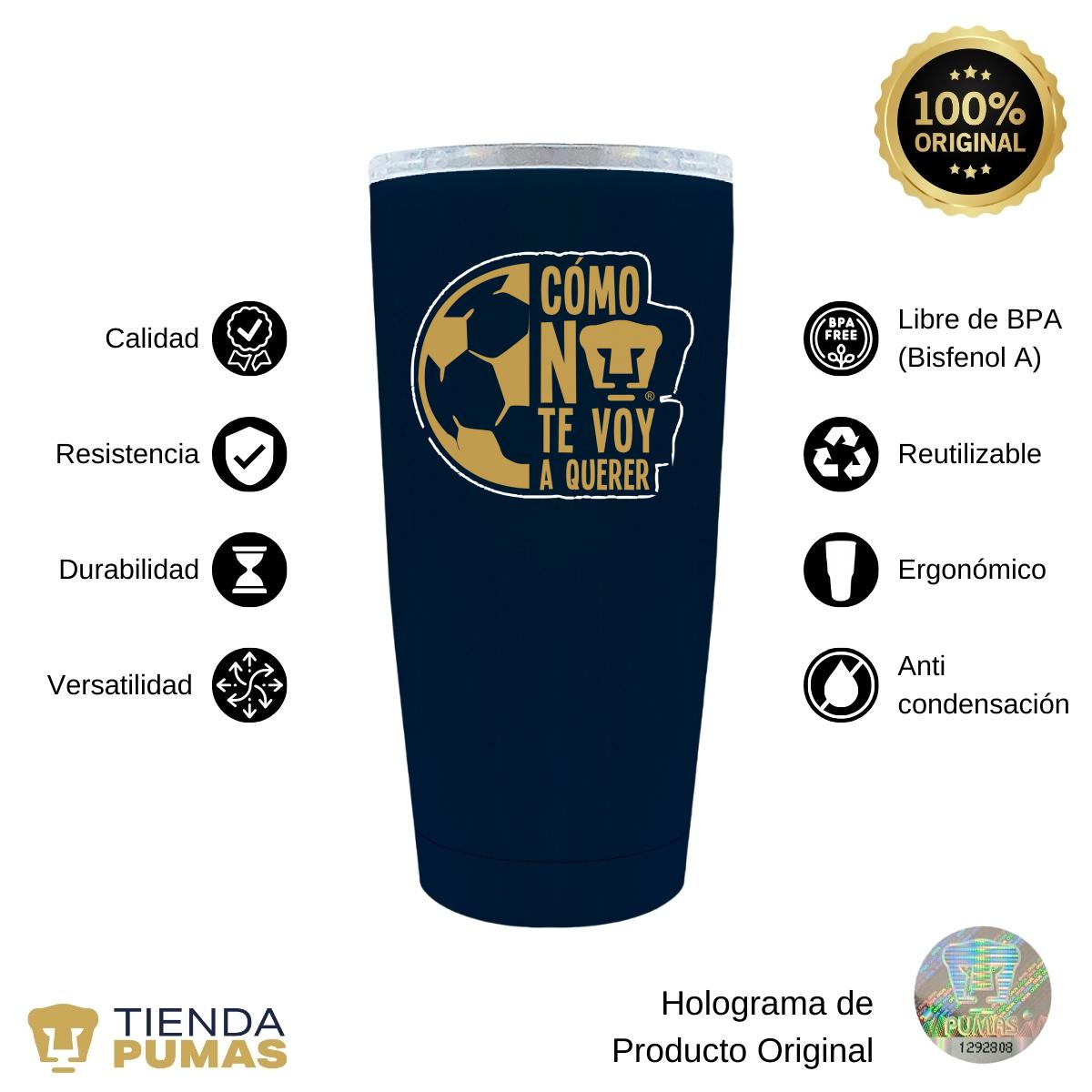 Termo 20 Oz Pumas UNAM Medio balón