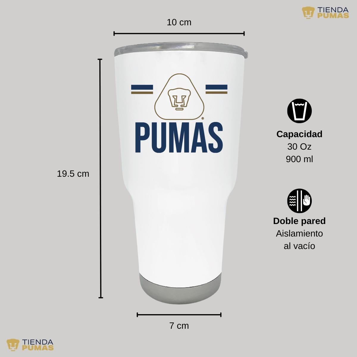 Termo 30 Oz Pumas UNAM Insignia