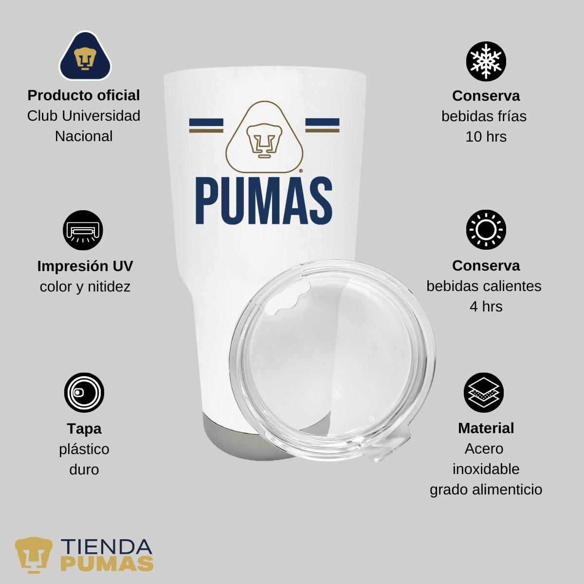 Termo 30 Oz Pumas UNAM Insignia