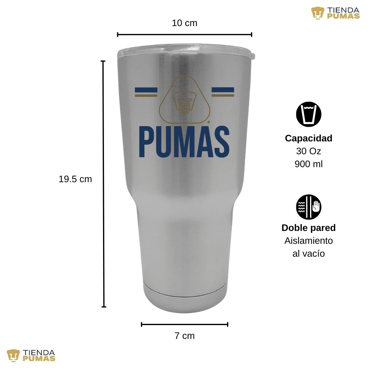 Termo 30 Oz Pumas UNAM Insignia