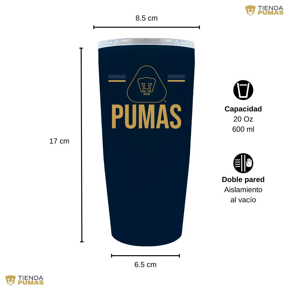 Termo 20 Oz Pumas UNAM Insignia