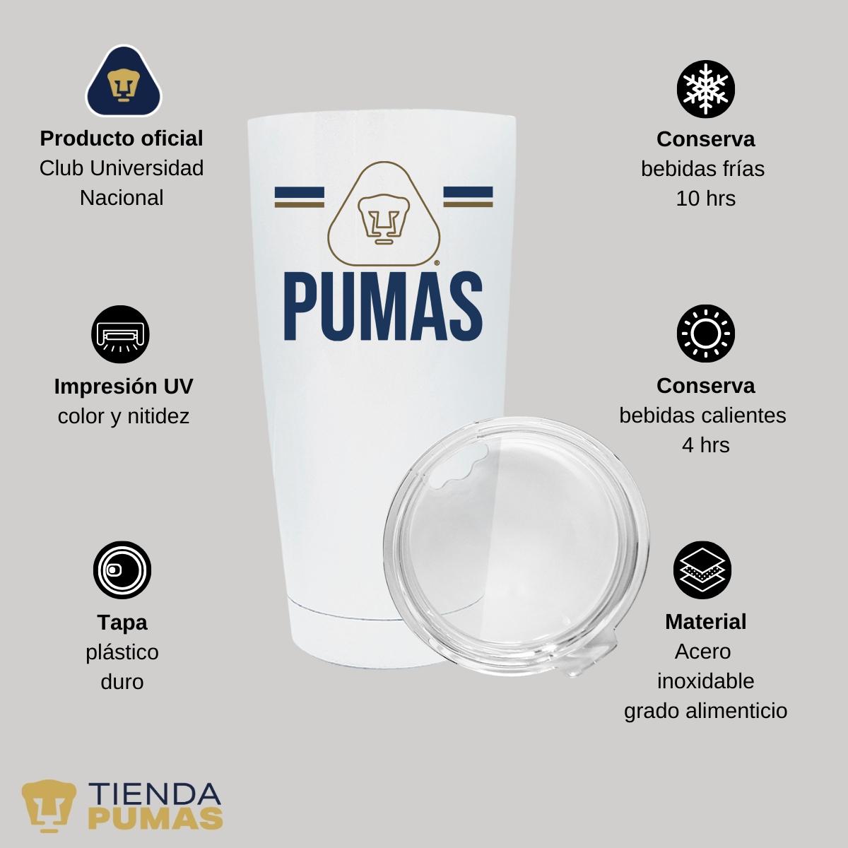 Termo 20 Oz Pumas UNAM Insignia