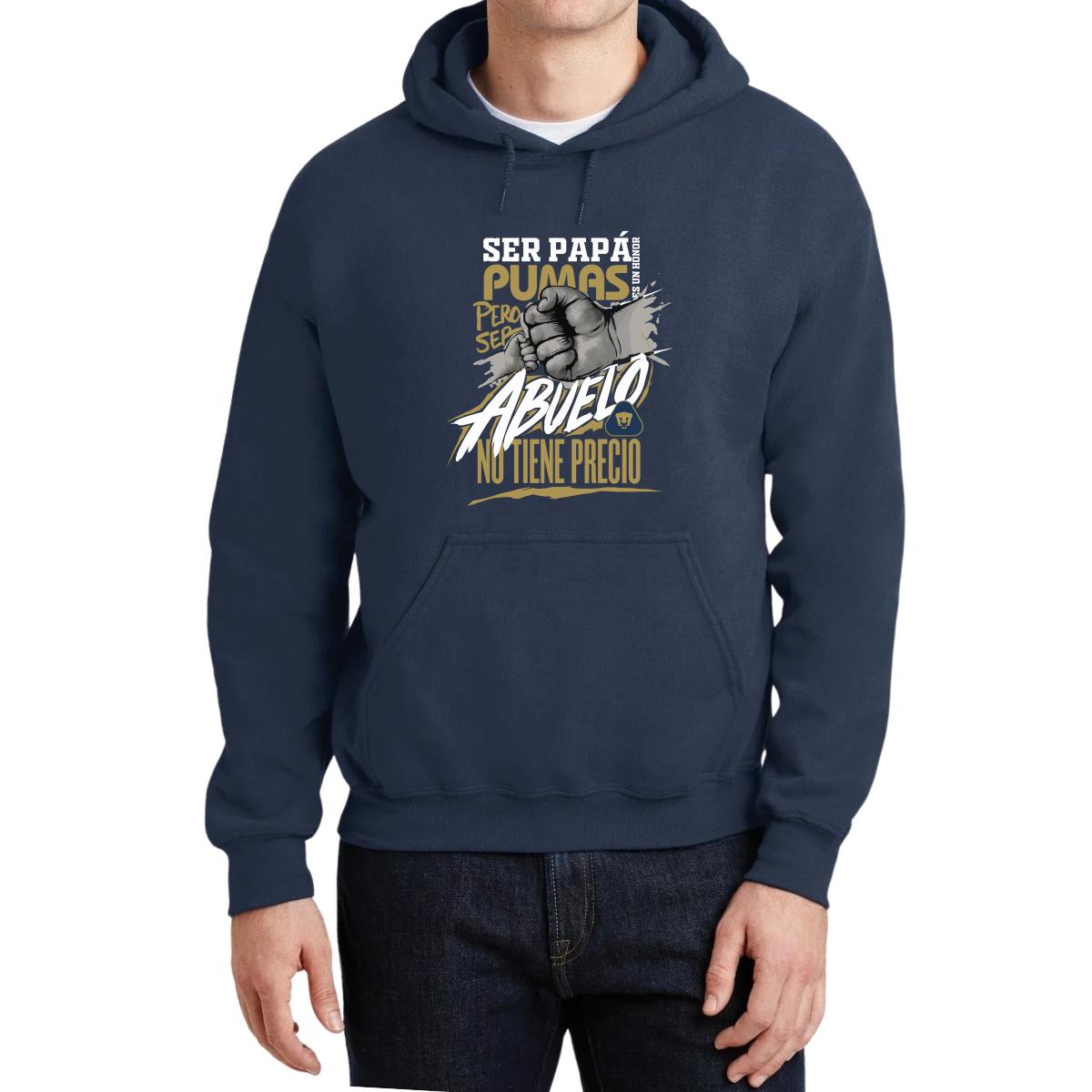 Sudadera Hombre Hoodie Pumas UNAM Ser abuelo