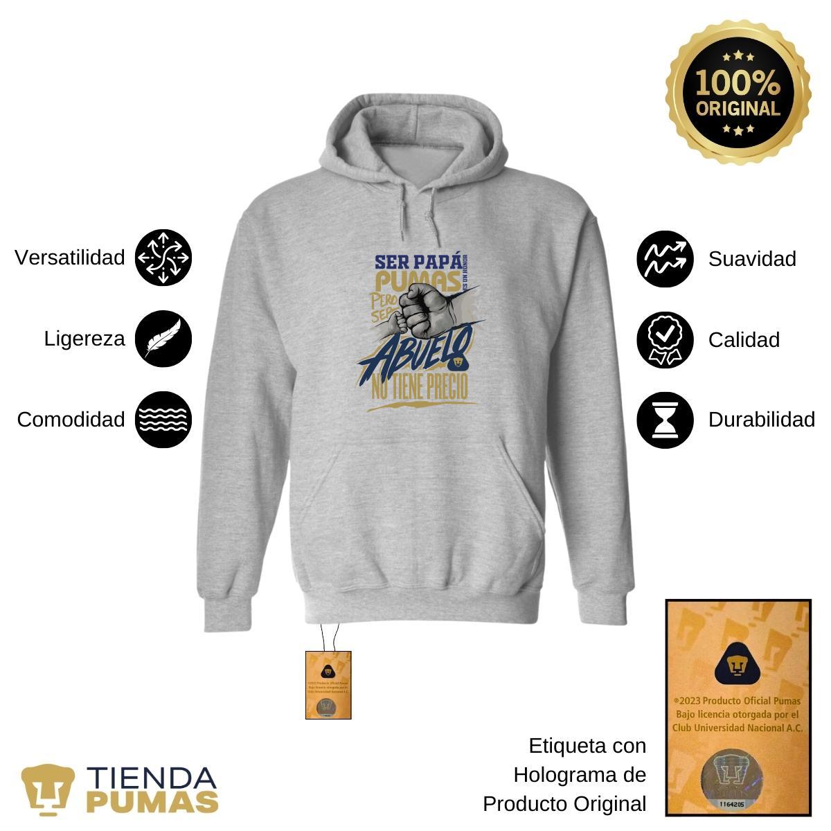 Sudadera Hombre Hoodie Pumas UNAM Ser abuelo