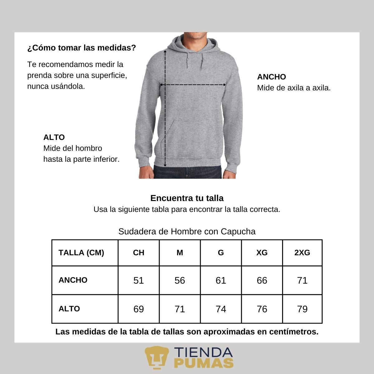 Sudadera Hombre Hoodie Pumas UNAM Ser abuelo