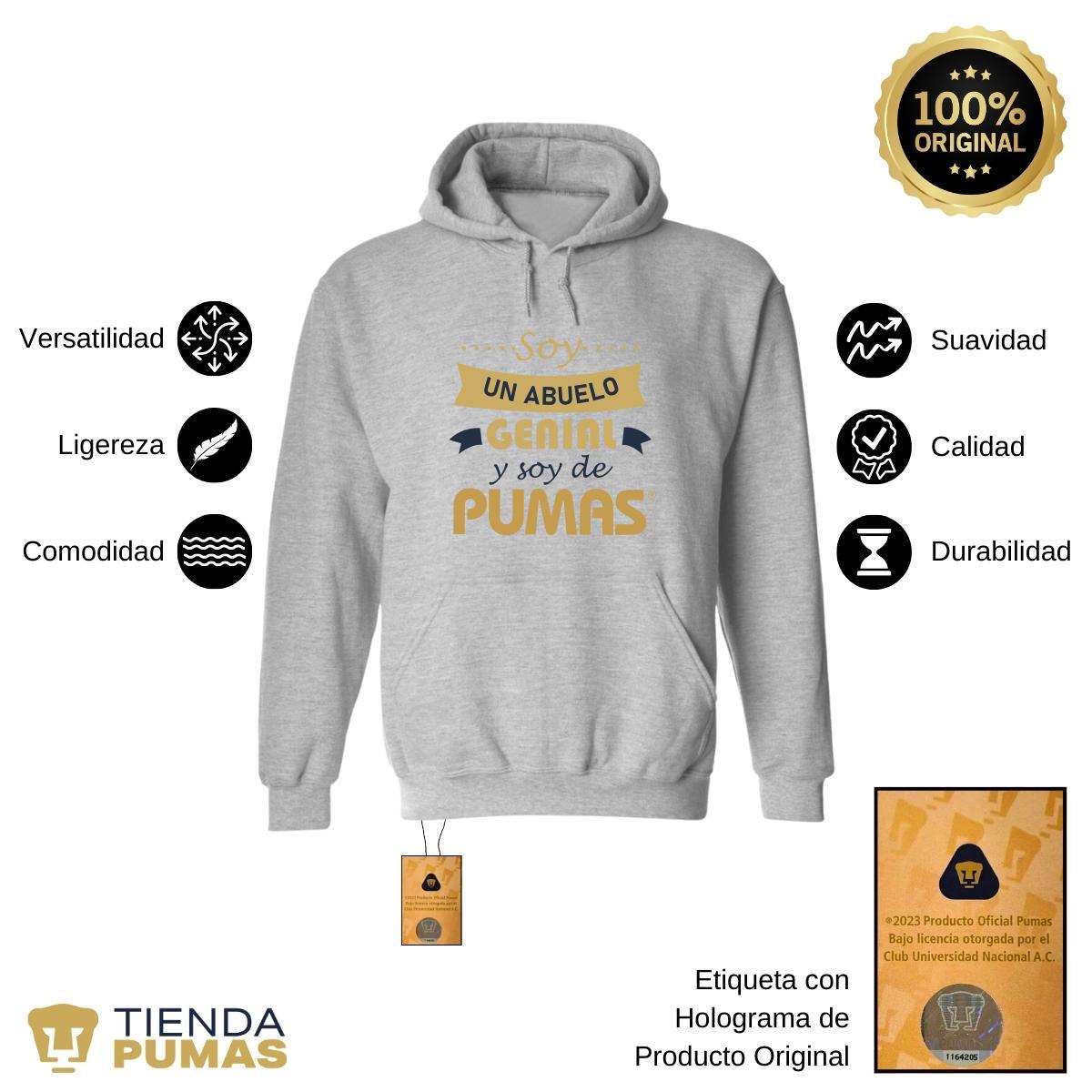 Sudadera Hombre Hoodie Pumas UNAM Soy abuelo