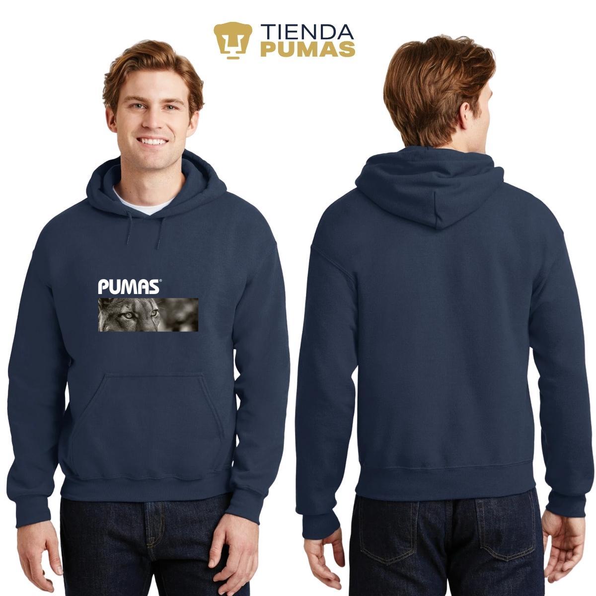 Sudadera Hombre Hoodie Pumas UNAM Enfoque