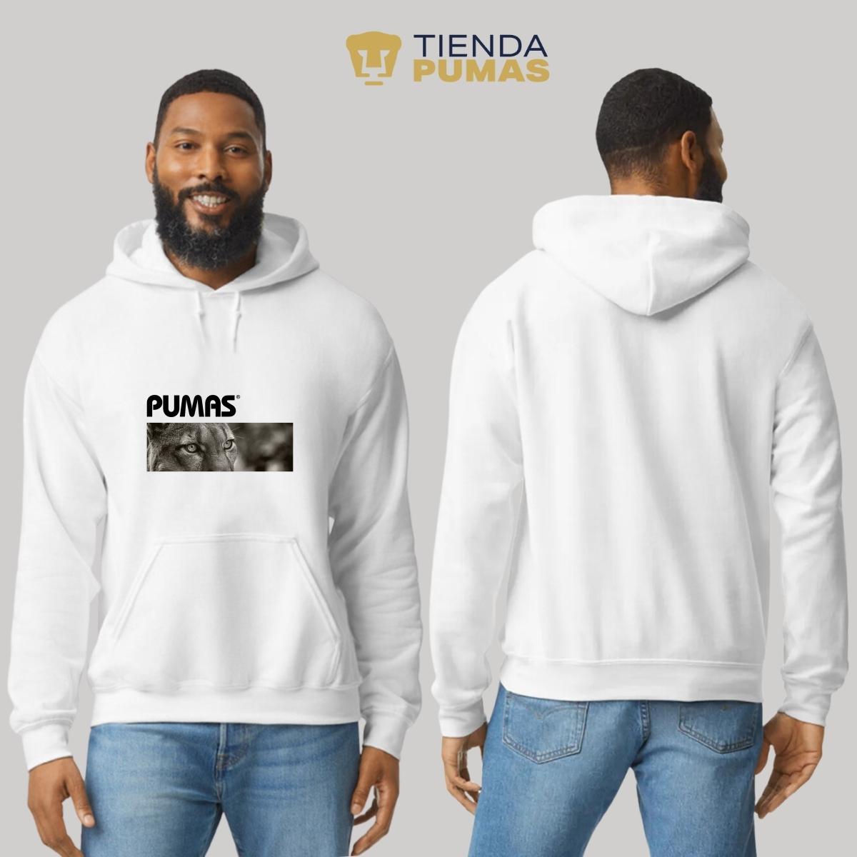 Sudadera Hombre Hoodie Pumas UNAM Enfoque