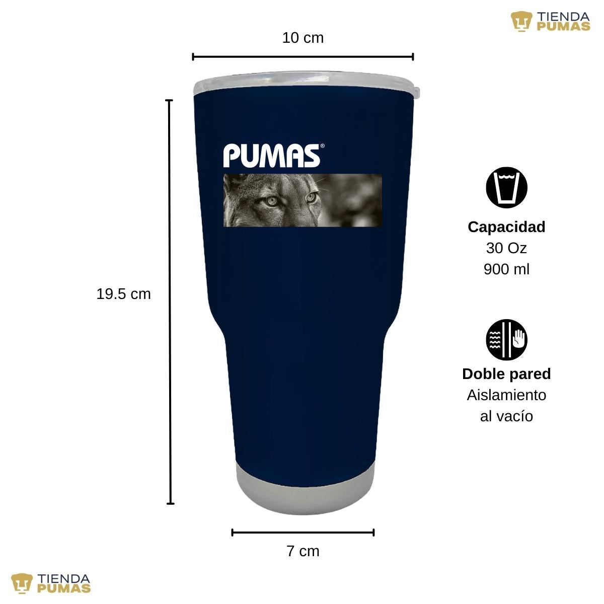 Termo 30 Oz Pumas UNAM Enfoque