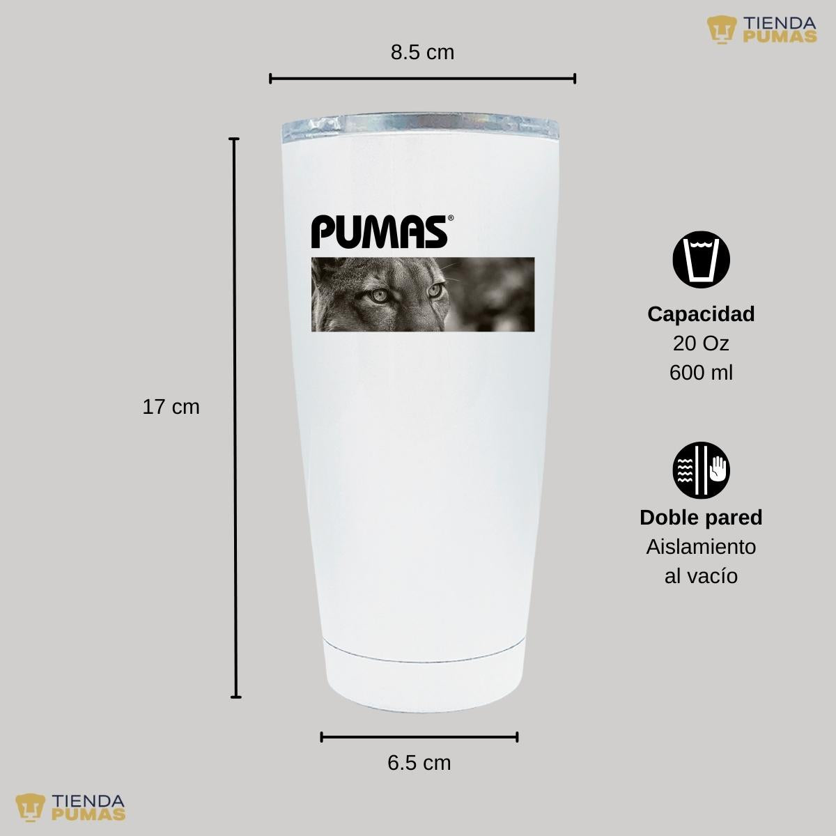 Termo 20 Oz Pumas UNAM Enfoque