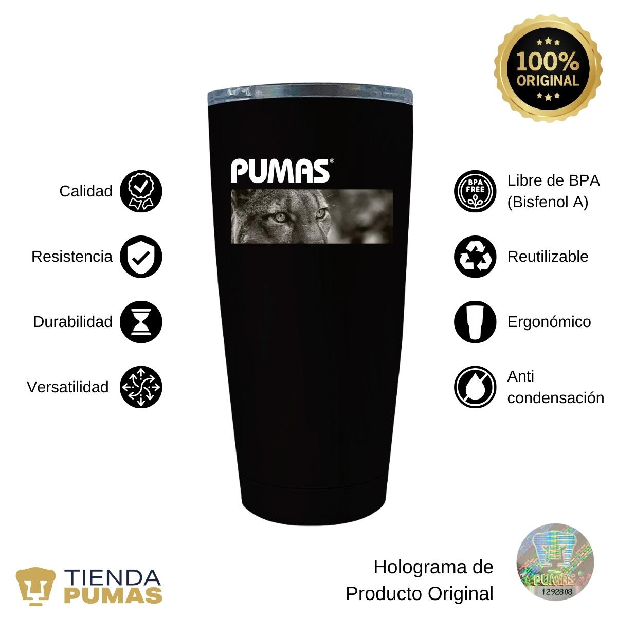 Termo 20 Oz Pumas UNAM Enfoque