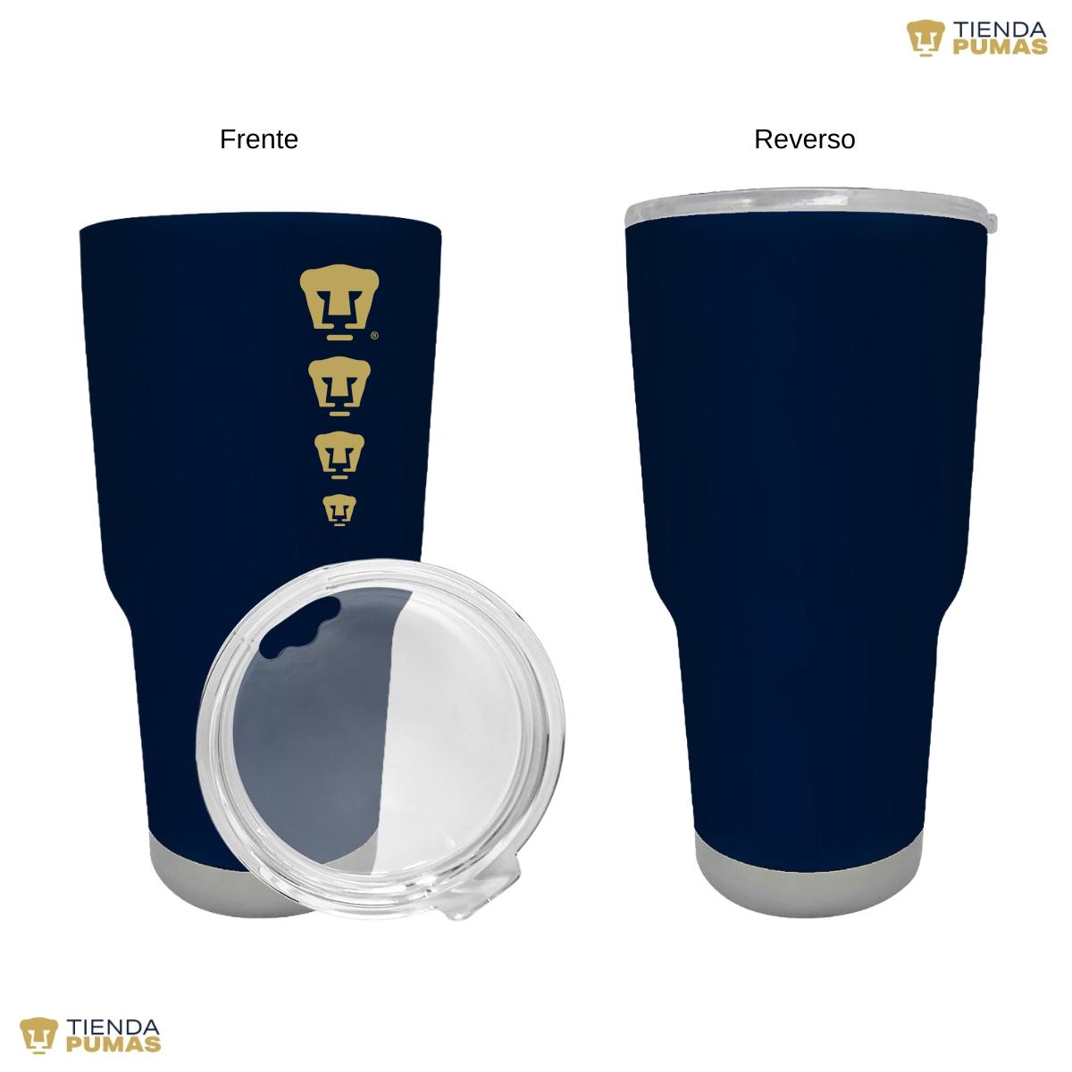 Termo 30 Oz Pumas UNAM Logo Cuádruple