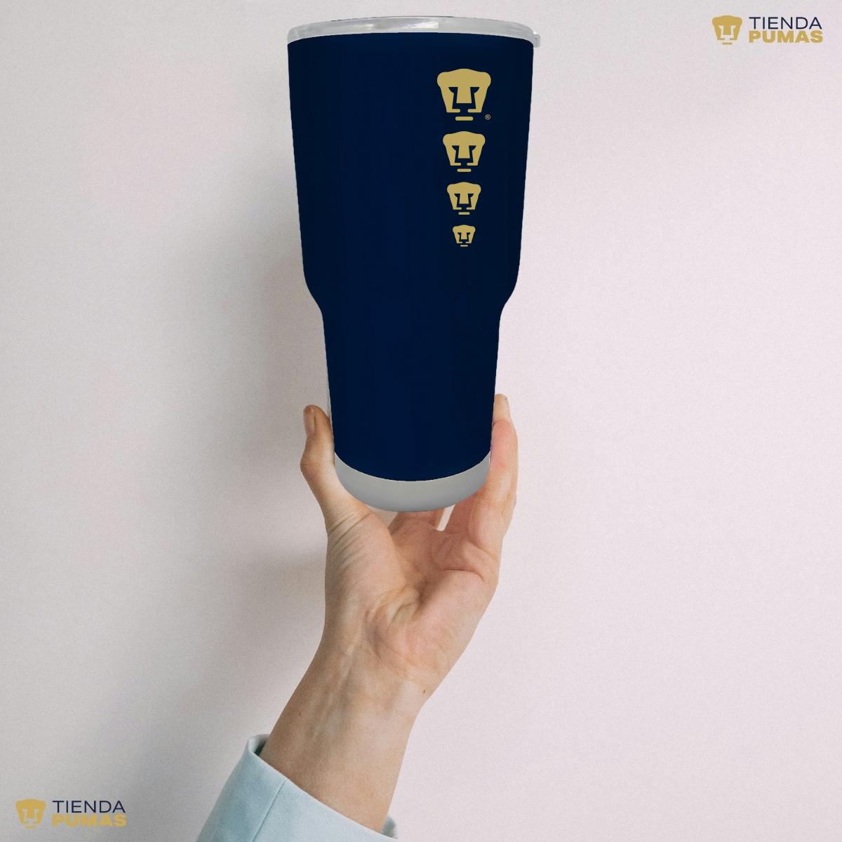 Termo 30 Oz Pumas UNAM Logo Cuádruple