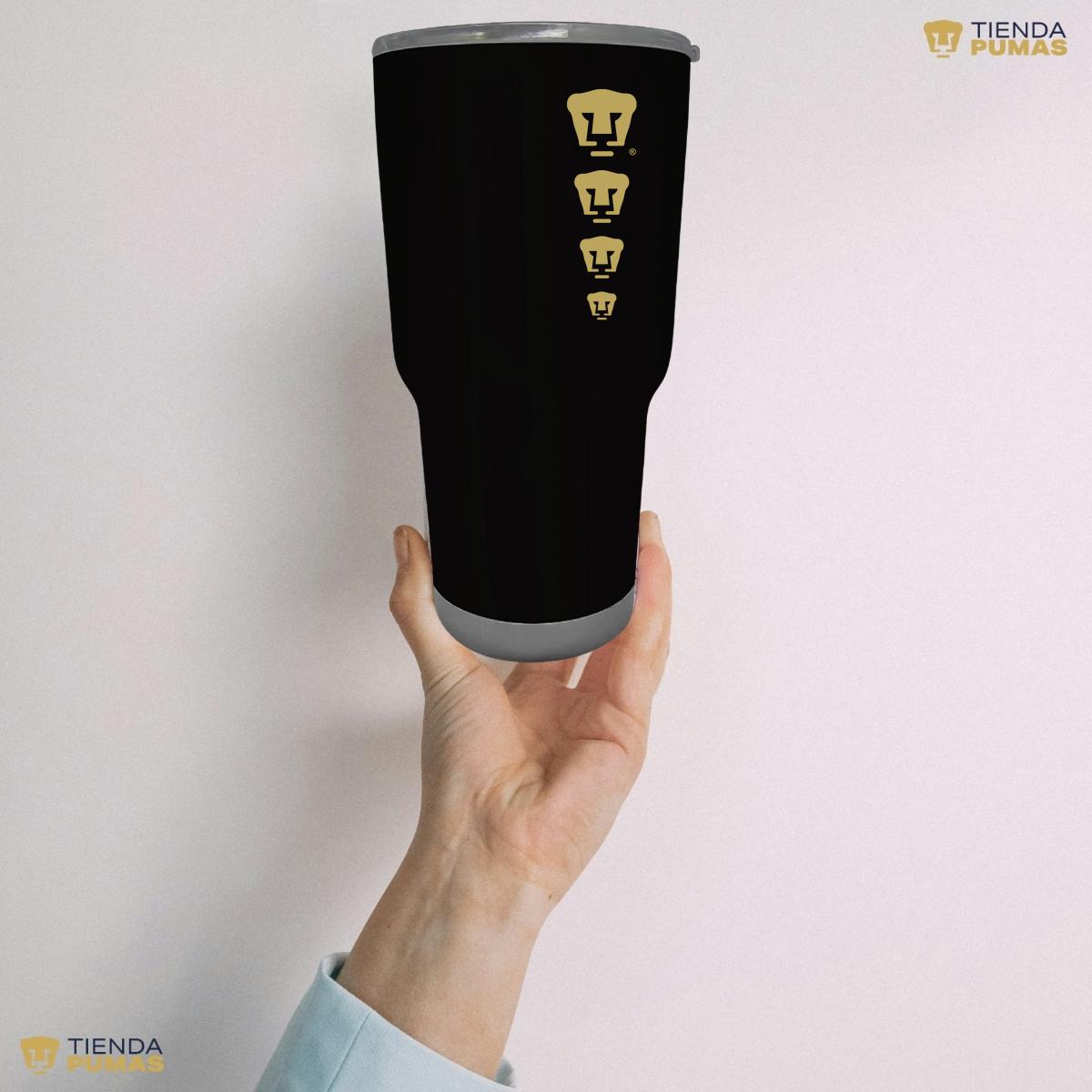 Termo 30 Oz Pumas UNAM Logo Cuádruple