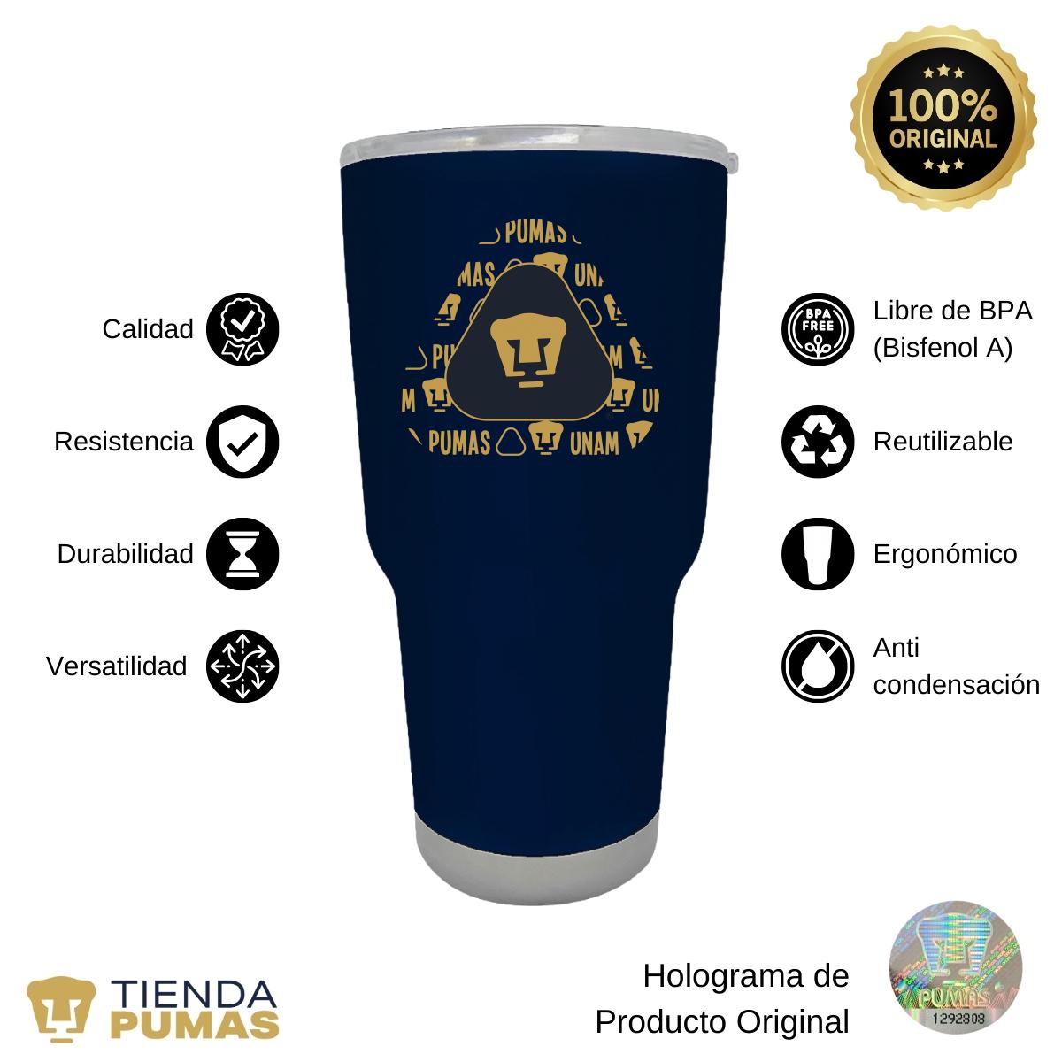 Termo 30 Oz Pumas UNAM Triangular