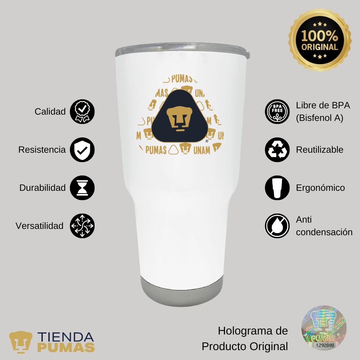 Termo 30 Oz Pumas UNAM Triangular