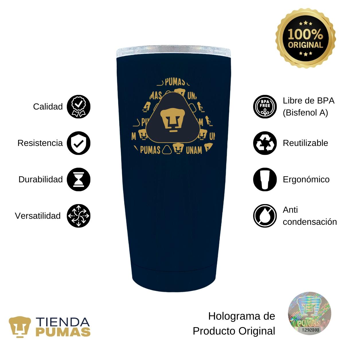 Termo 20 Oz Pumas UNAM Triangular